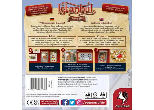 Настільна гра Pegasus Spiele Стамбул: Вибери та запиши (Istanbul: Choose & Write) (англ.) (PS083) - фото 3