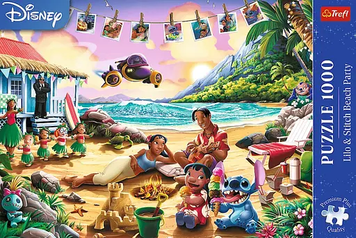 Пазл Disney: Ліло і Стіч: Вечірка на пляжі - 1000 елементів Trefl 10918 - фото 3