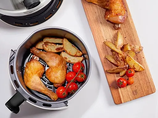 Мультипечь Gorenje 1300Вт 4.5л механическое управление 7 программ пластик белый - фото 4