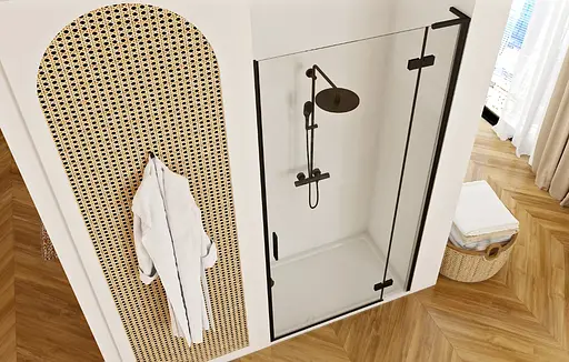 Душевые двери Rea Hugo 90 black REA-K6604 - фото 5