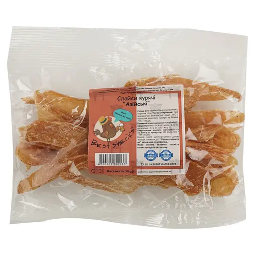 Слайси курячі Best sneck's Азійські 50 г