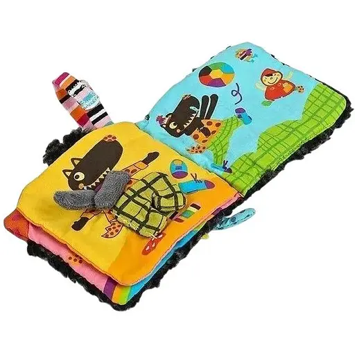 М’яка книжка-іграшка Ebulobo Вдягни вовка 15 см (E10043) - фото 3