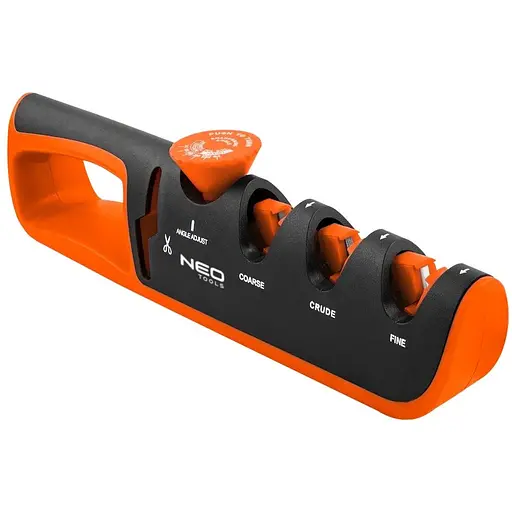 Neo Tools Точилка для ножів і ножиць, кут заточування, що регулюється, 3 етапи заточування