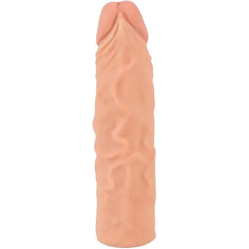 Насадка на пенис Nature Skin Extension Sleeve 19.5 см телесный