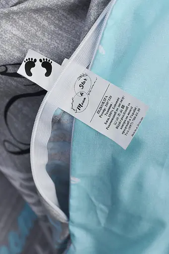 Комплект постельного белья Moon&Star двуспальный 175х210 наволочки 4х70х70 Autograph Mind Бязь Gold Люкс - фото 8