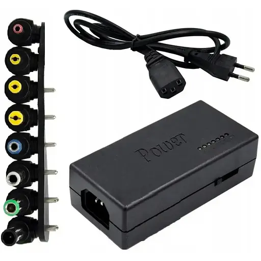 Универсальный адаптер питания GRAND зарядное устройство для ноутбуков 96W 8 разъемов - фото 1