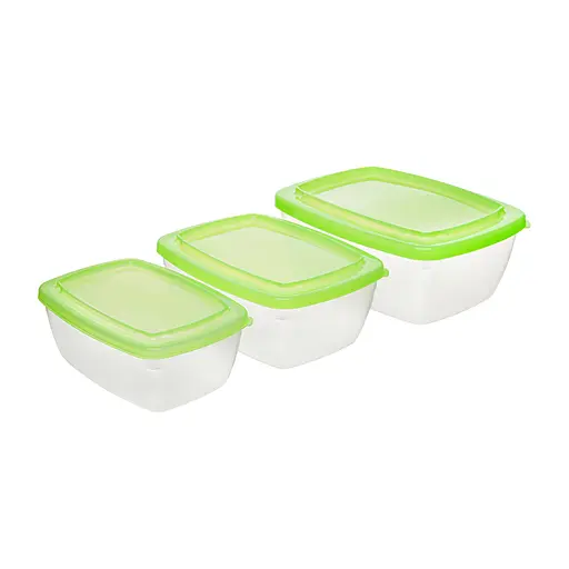 Набір пластикових контейнерів для зберігання харчових продуктів (0.6 л/1 л/1.5 л) 87934 - фото 10