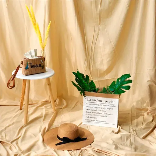 Фон для студійної зйомки Puluz TBD0590354104E 3 x 2.4м жовтий [86237] - фото 3