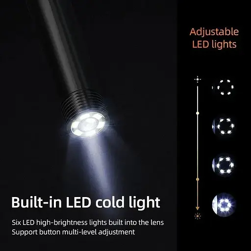 Эндоскоп автомобильный Inscam 113 технический с дисплеем 4.3'' 1 камера 8 мм диаметр 1 метр - фото 3