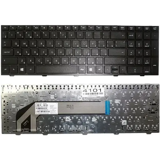 Клавіатура HP Probook 4540S, 4545S чорна зі сріблястою рамкою - фото 1