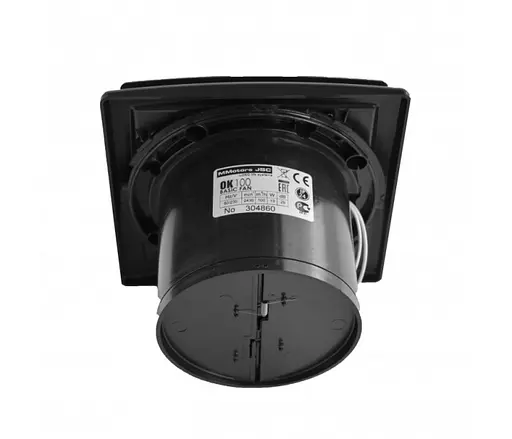 Витяжний вентилятор MMotors OK 100 чорний зі зворотним клапаном, таймером та датчиком вологи - фото 3