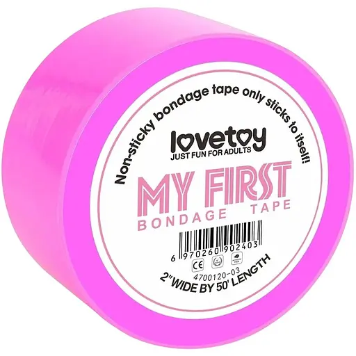 Бондажна стрічка Lovetoy My First Bondage Tape 15 м рожевий