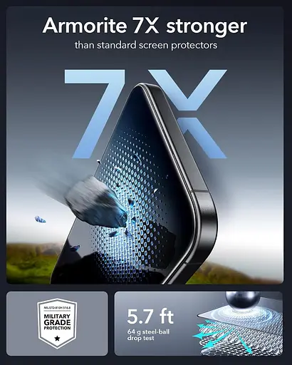 Захисне скло ESR 9H+ для iPhone 16 Pro, 3 шт. - фото 8