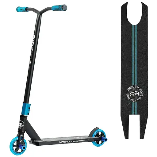 Самокат трюковий Best Scooter 82х50х10 см Чорно-синій 000254817
