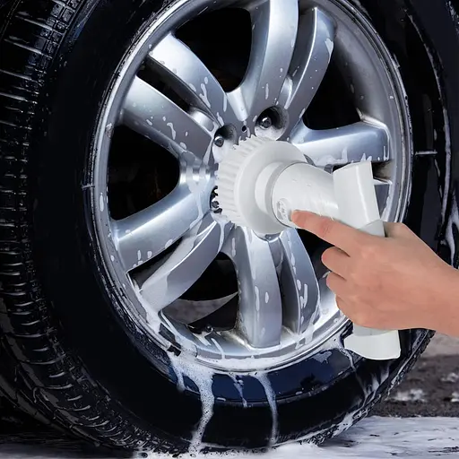 Електричний скрубер для ванної кімнати для чищення душу 6 змінних головок щітки - фото 2