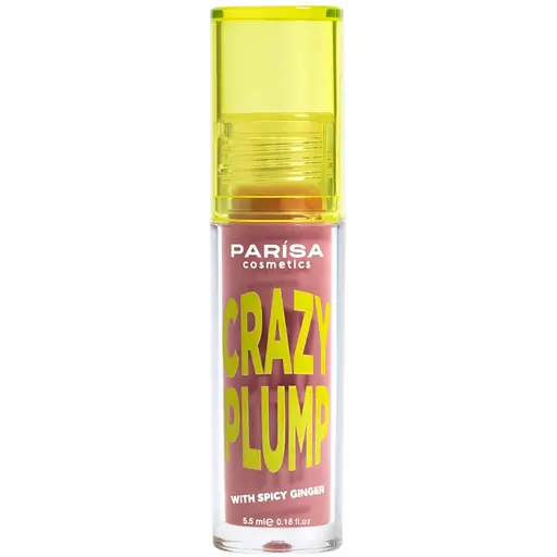Блестящий плампер для губ Parisa Lipgloss Crazy Plump тон №105 Teddy nude 