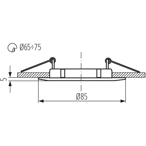 Світильник стельовий точковий Kanlux Luto CTX-DS02B-ABKANLUX (2584) - фото 3