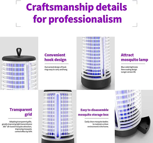 Электрический убийца насекомых AILEDA УФ-лампа - фото 4