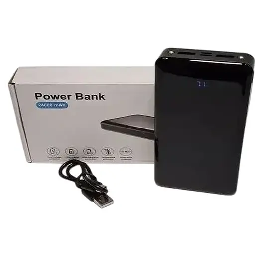 Портативний зарядний пристрій XHC-T82 LCD PD20W+QC3.0 Black 24000mAh