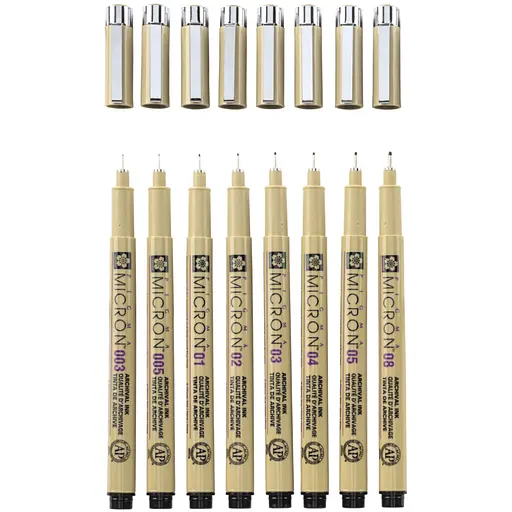 Набор линеров Pigma Micron 8 шт. - фото 3