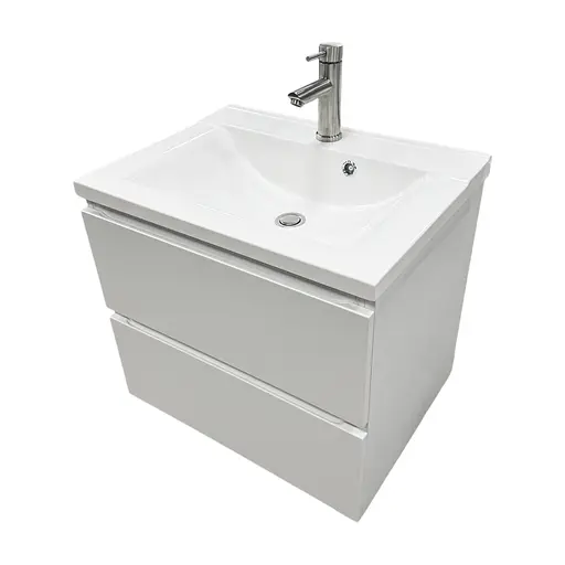 Раковина накладна Adamant QUANTO 60, прямокутна з сифоном Click-Clack + змішувач (4824296208001) - фото 5