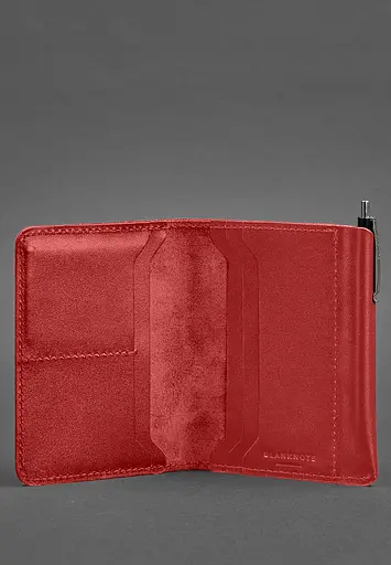 Кожаный портмоне 2.0 красный - фото 2