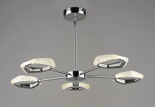 Люстра подвесная светодиодная Sirius B YH1304/5 CH 30W хромовая