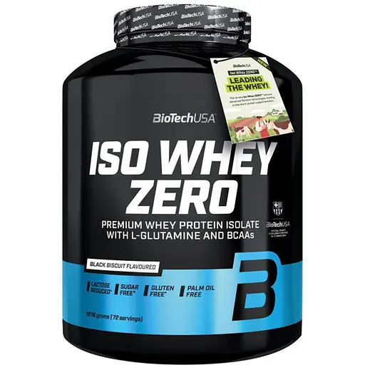 Протеїн BiotechUSA Iso Whey Zero Black biscuit 1.816 кг