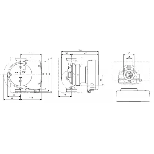 Циркуляційний насос Grundfos Magna1 25-100 180 (99221214) - фото 2