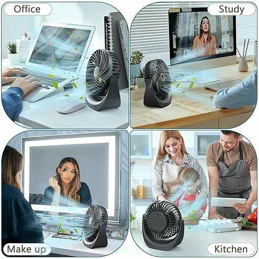 USB-вентилятор Ykgutilu, настільний 5 рівнів швидкості - фото 3
