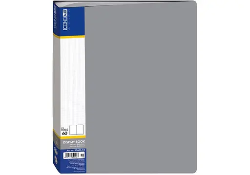 Папка з 60 файлами А4 E30606 Economix (4044572306067) Сірий - фото 1