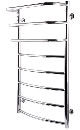 Водяна рушникосушка Unio LКD W 900-500-8 Драбинка Каскад Дуга, Хром - фото 2