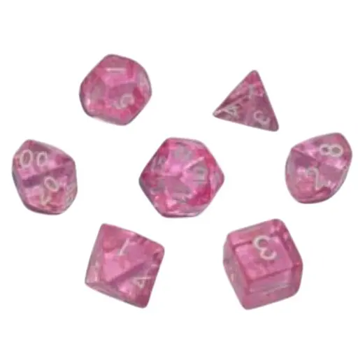 Набір кубиків Transparent 7 Dice Set - Pink , 7 шт. (g7dtran12) - фото 1