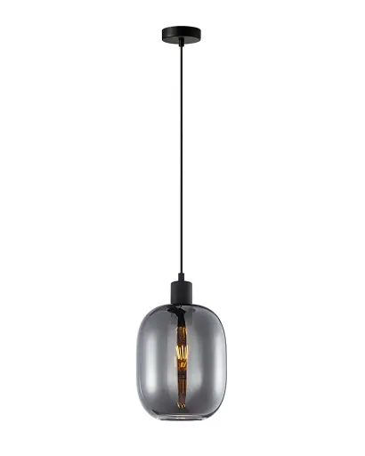 Підвісний світильник, люстра Italux PND-36479A-1-BK-SG Talia E27 1x40W IP20 Чорний - фото 1