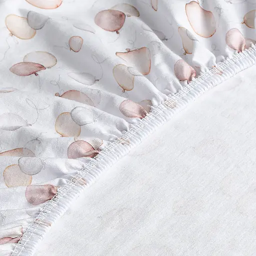 Простирадло дитяче на резинці Home Line Повітряні кулі 60х120 см бежеве (196955) - фото 2