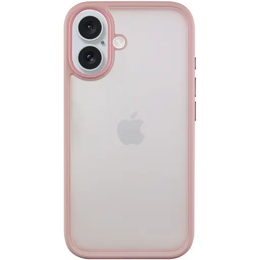 Чохол Epik TPU+PC Metal Buttons для Apple iPhone 16, 6.1 Рожевий