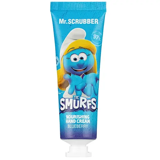 Парфюмированный питательный крем для рук Mr.Scrubber The Smurfs с ароматом черники 