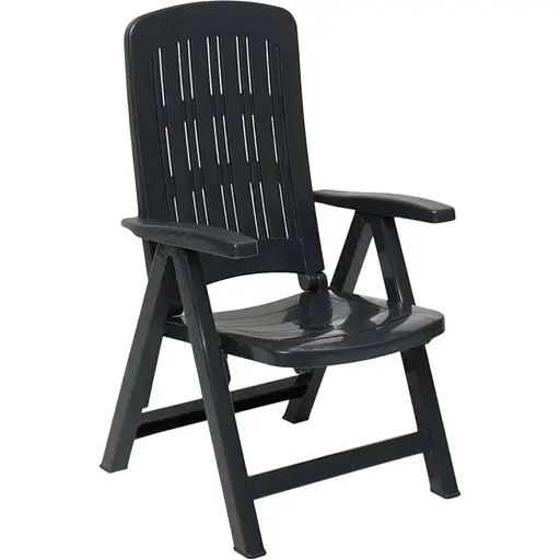Стул садовый Bica Carmen пластиковый складной графит. - фото 1