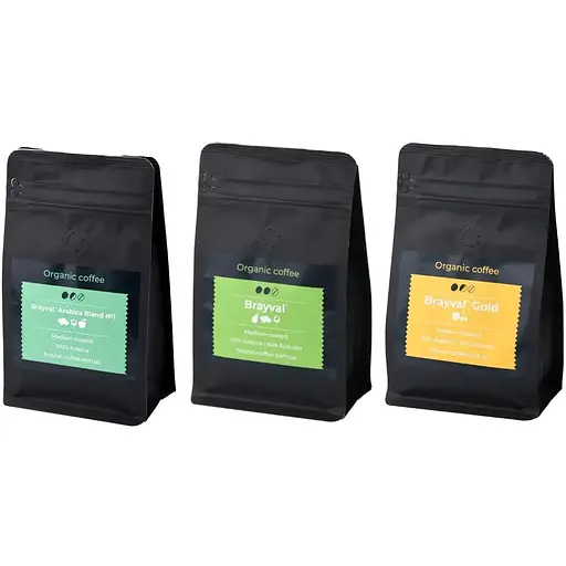 Набір блендів кави Brayval 3х0.2 кг - фото 1