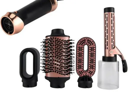 Фен-щетка 4 в 1 Rotex RHC494-T стайлер с турмалиновым покрытием, вращающаяся расческа AirBrush 1200 Вт - фото 5