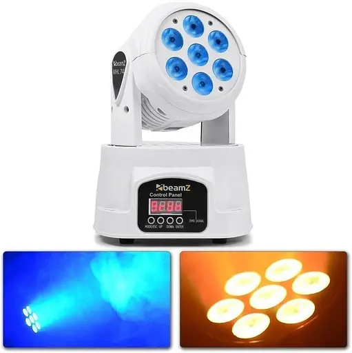 Светомузыка Auna MHL74 Mini Moving Head 7X Beamz 4в1 LED 10 W (150.519) - фото 4