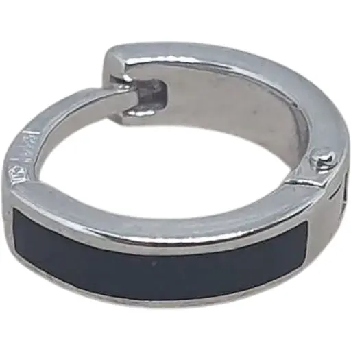 Золотая моносерьга Столичная Ювелирная Фабрика с эмалью. 110653БЧЯ