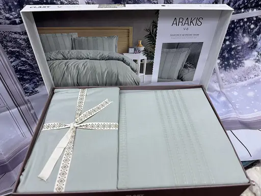 Постільна білизна Arakis V8 Ada Cayi Ранфорс Жаккард Clasy pbe0052097 - фото 3