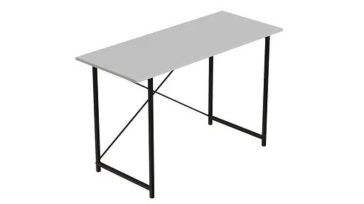 Стол письменный Line Лайт Ferrum-decor 750x1200x500 Черный металл ДСП Белый 16 мм (FRD-104850) - фото 5