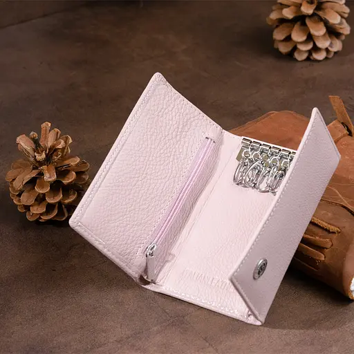 Жіночий шкіряний гаманець-ключниця ST Leather 12.3х7.3х1 см acs0015810 - фото 8