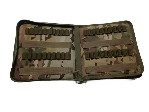 Сумка-патронташ на 80 набоїв закритий для 338 LM, 338 NM, 300 NM, 3006 GEN 3 мультикам з карманом та моллі - фото 1