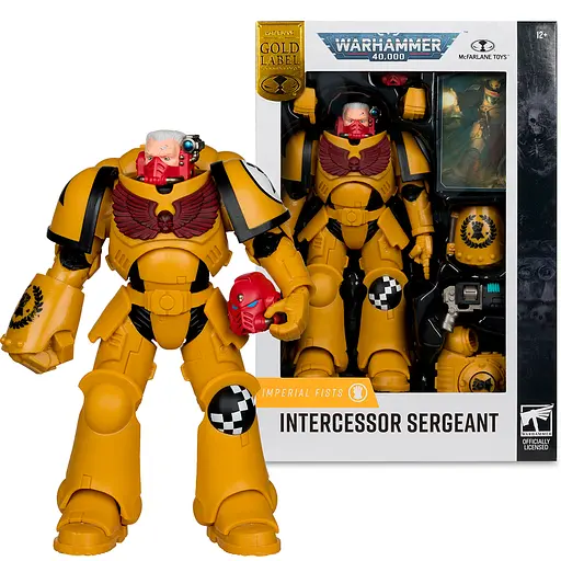 Фігурка Warhammer 40K Intercessor Sergeant - Imperial Fist - Gold Label 7in (Вархамер 40К) - фото 4