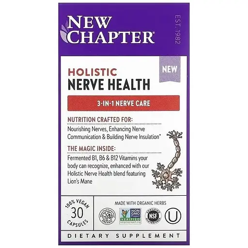 Витаминный комплекс New Chapter Holistic Nerve Health Здоровье нервной системы 30 капсул