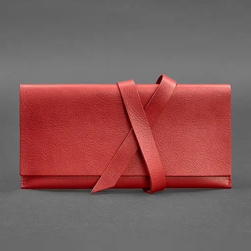 Кожаный женский тревел-кейс Voyager 1.0 красный - фото 5