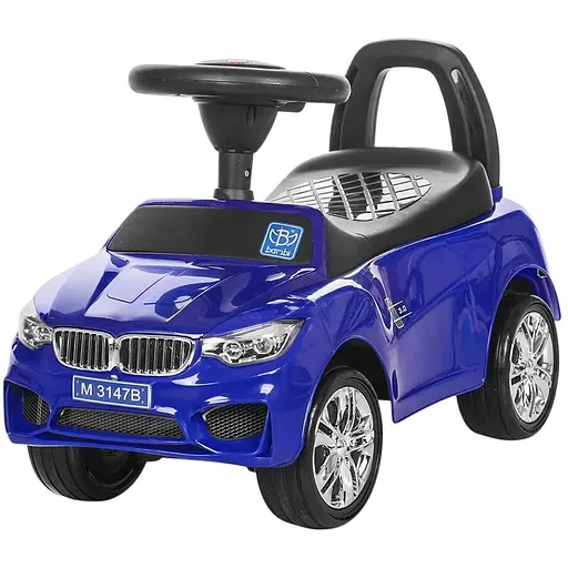 Дитяча каталка-толокар Bambi Racer з музикою та світлом синя (M 3147B-4)